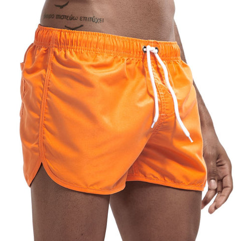 Fast Drying Swim Shorts Orange Beachwear Australia